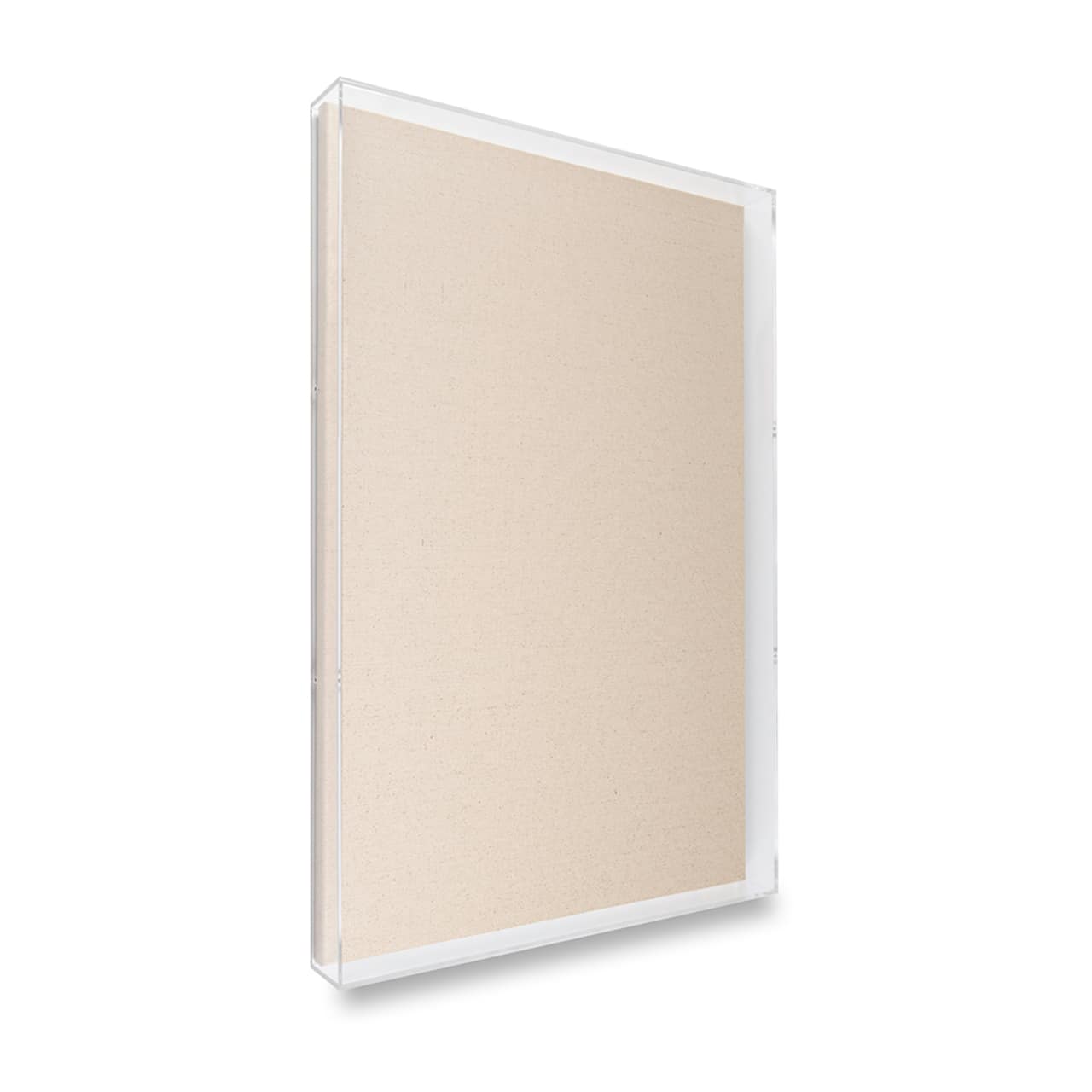 Wexel Art UV Grade Acrylic Shadowbox 3" Depth with Beige Linen Canvas